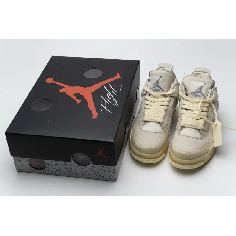 PK Jordan 4 Retro Off-White Sail (W), CV9388-100