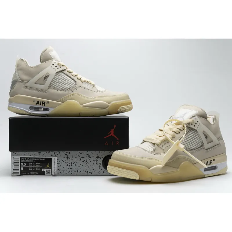 PK Jordan 4 Retro Off-White Sail (W), CV9388-100