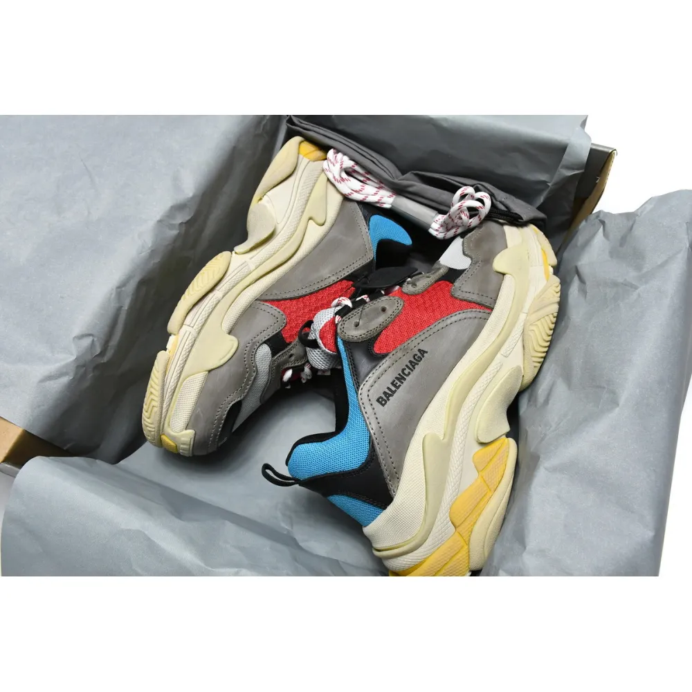 PK Balenciaga Triple S Blue Red, 533883 W09O2 4365