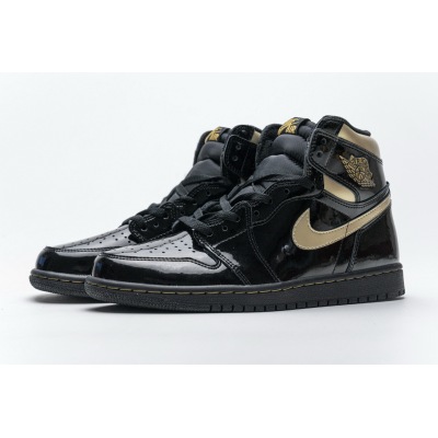 H12 Jordan 1 Retro High Black Metallic Gold (2020), 555088-032 02