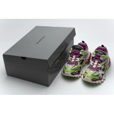 PK Balenciaga Track 2 Sneaker White Green Pink, 568615 W2GN3 9199 02