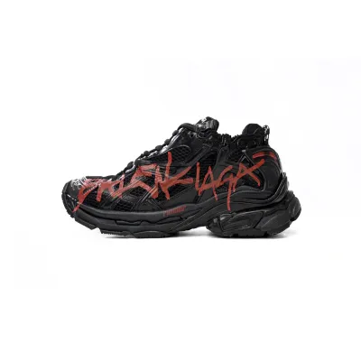 PK Balenciaga Runner Black And Red Characters, 677402 W3RB1 0102 01