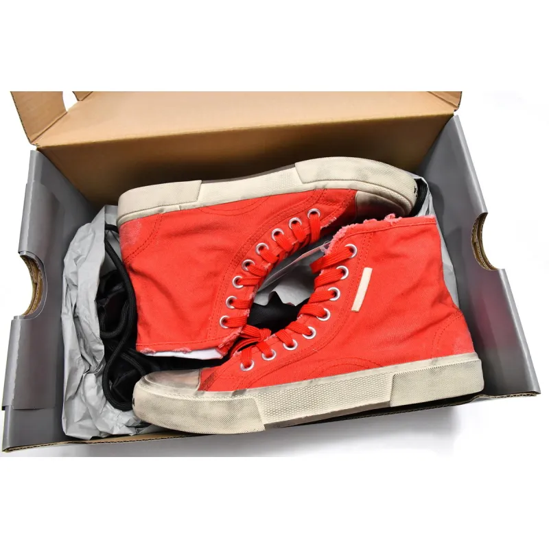 PK Balenciaga Paris High Destroyed - Red,688756 W3RC4 6090