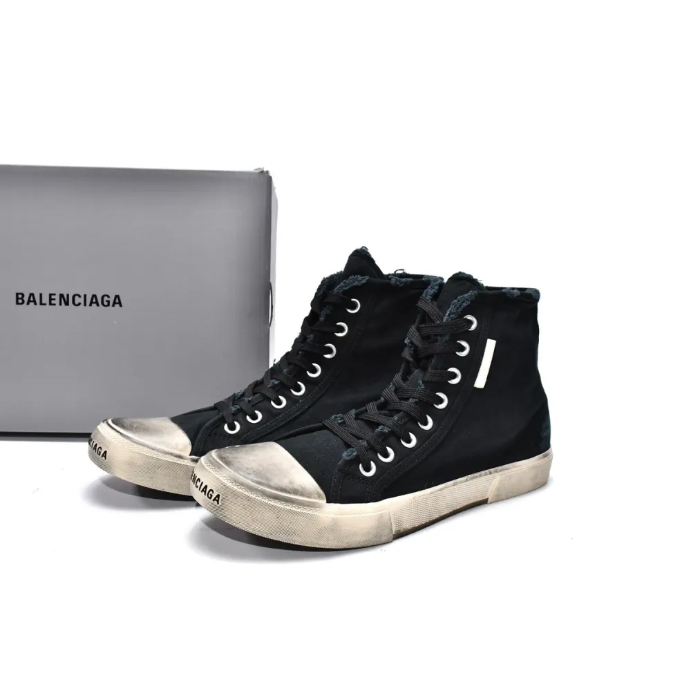 PK Balenciaga Paris High Destroyed - Black White, 688752 W3RC1 1090 