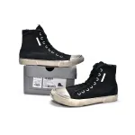 PK Balenciaga Paris High Destroyed - Black White, 688752 W3RC1 1090 