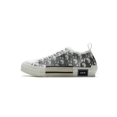 PK Dior B23 HT Oblique Transparency Low H565 White Black 01