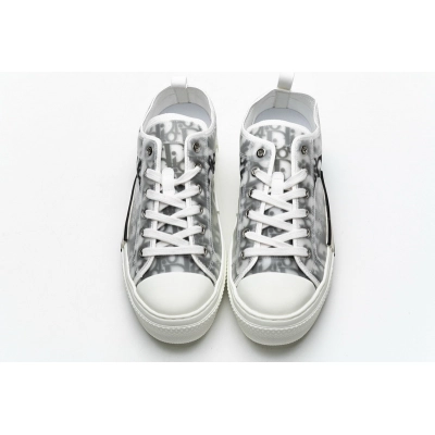 PK Dior B23 HT Oblique Transparency Low H565 White Black 02