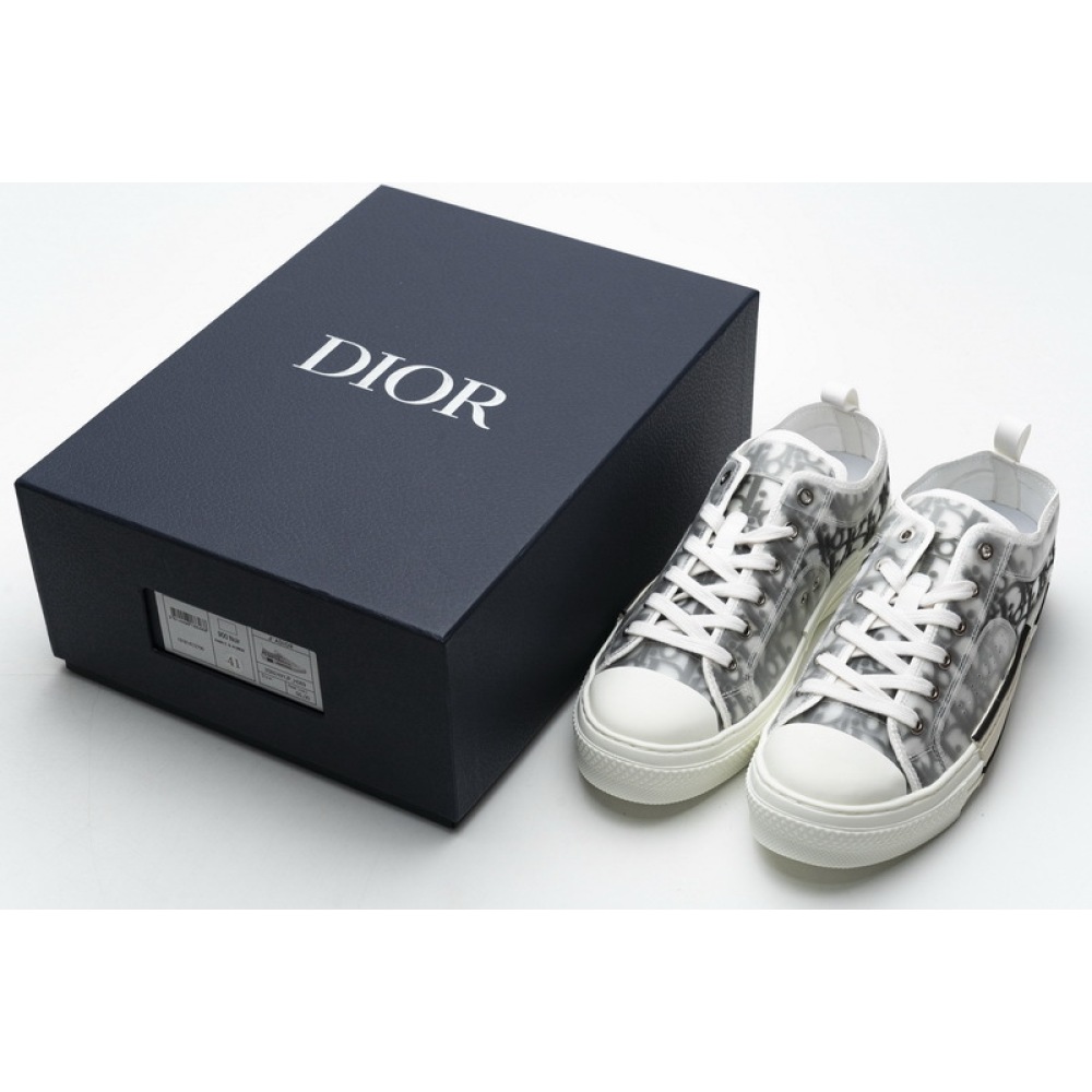 PK Dior B23 HT Oblique Transparency Low H565 White Black