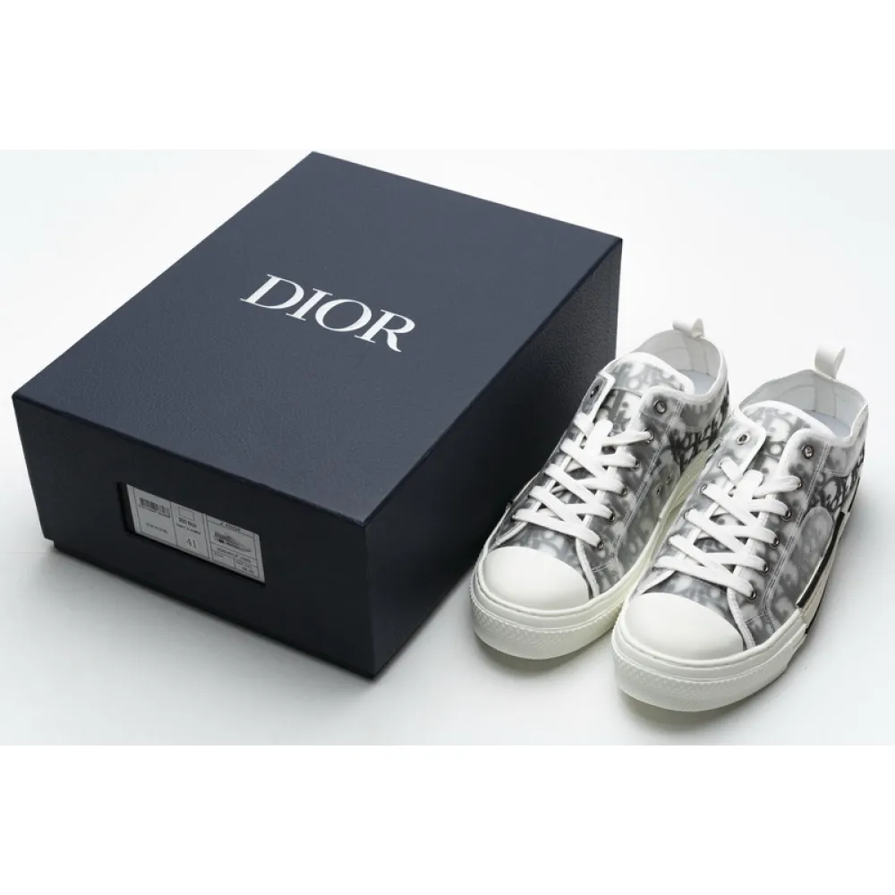 PK Dior B23 HT Oblique Transparency Low H565 White Black