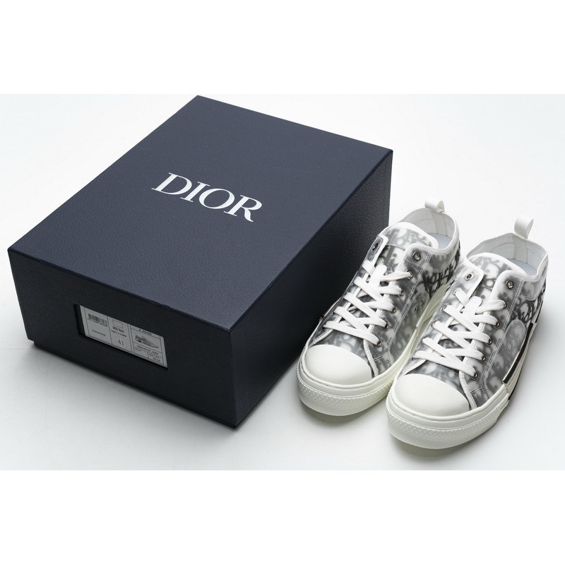 PK Dior B23 HT Oblique Transparency Low H565 White Black