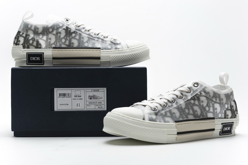 PK Dior B23 HT Oblique Transparency Low H565 White Black