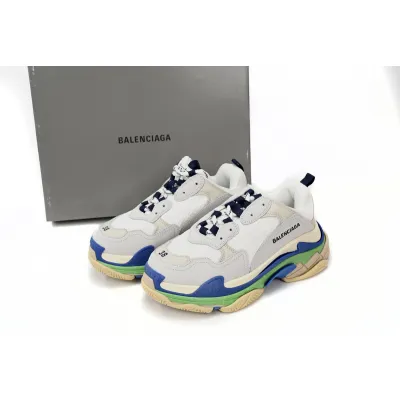  Perfectkicks Balenciaga Triple White Blue Green , 524039 W09E1 1900 02