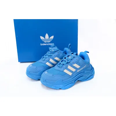  Perfectkicks Balenciaga x adidas Triple S Blue White,712764 W2ZB2 4090 02