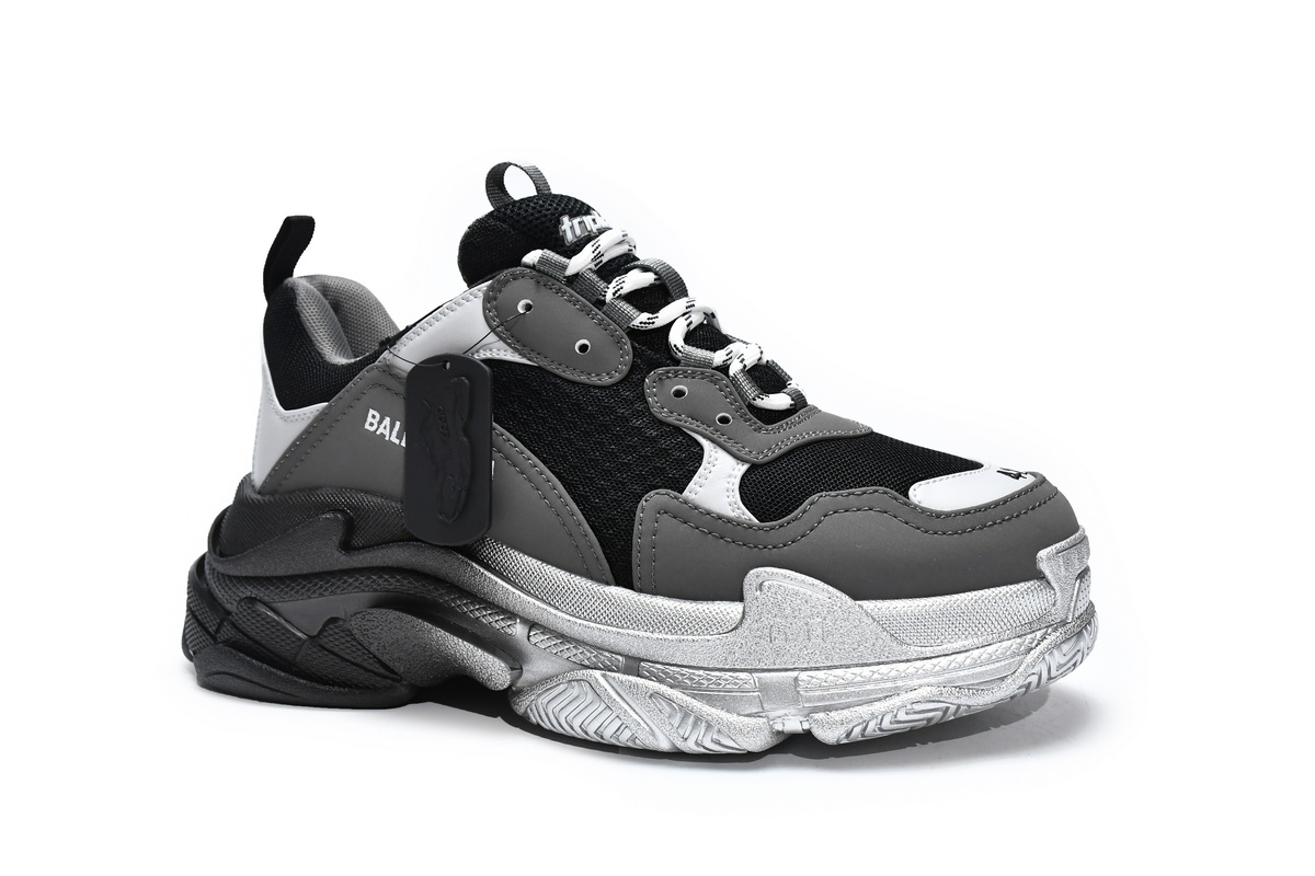  Perfectkicks Balenciaga Triple S Graded Grey,536737 W2FA1 9108