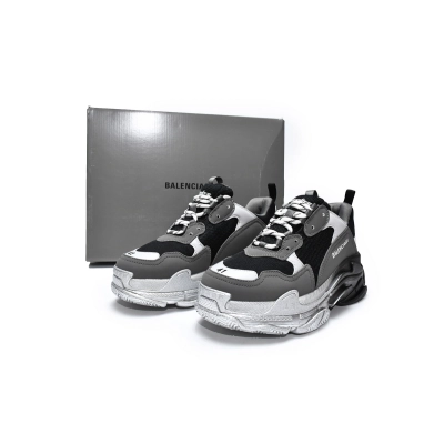 PK Balenciaga Triple S Graded Grey,536737 W2FA1 9108 02