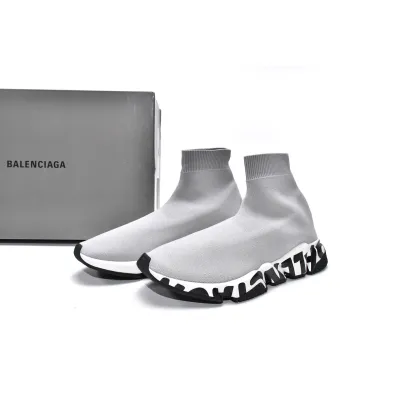  Perfectkicks Balenciaga Graffiti Speed Gray 02