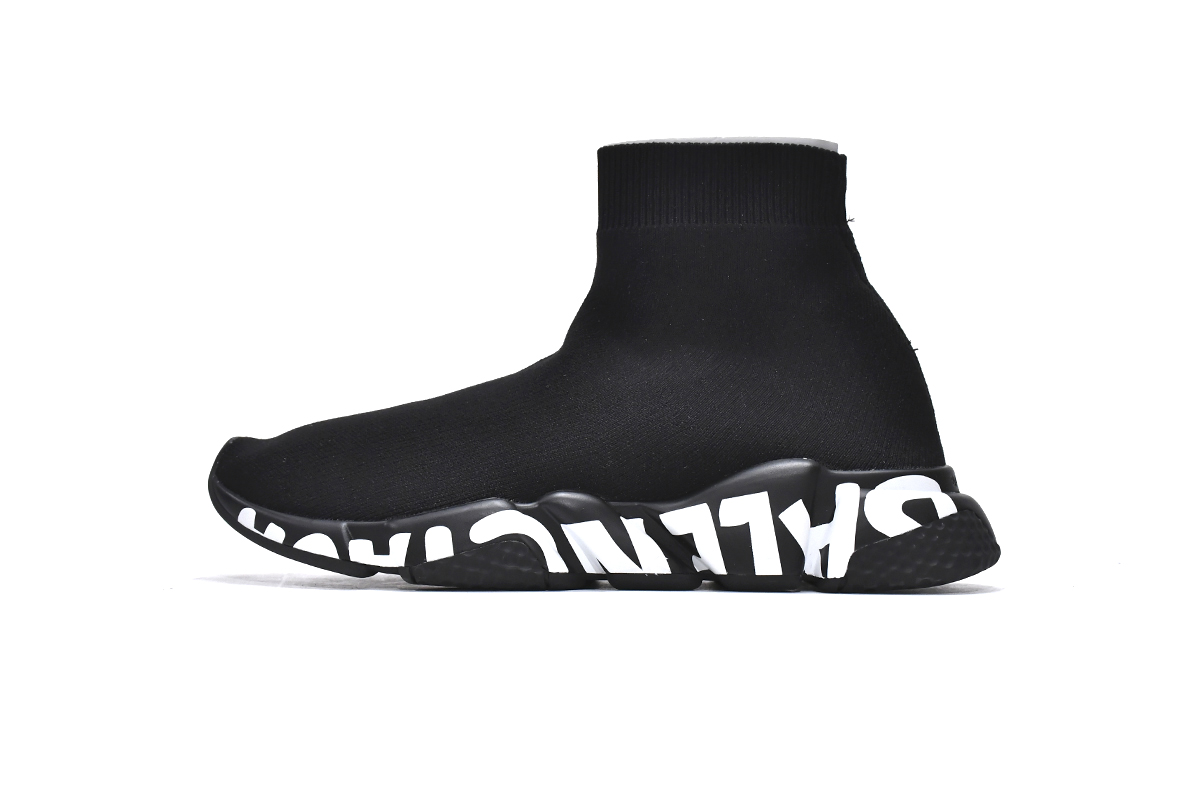  Perfectkicks Balenciaga Speed Graffiti Trainers Black