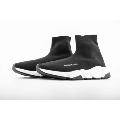 PK Balenciaga Speed Trainer Black White Black 02