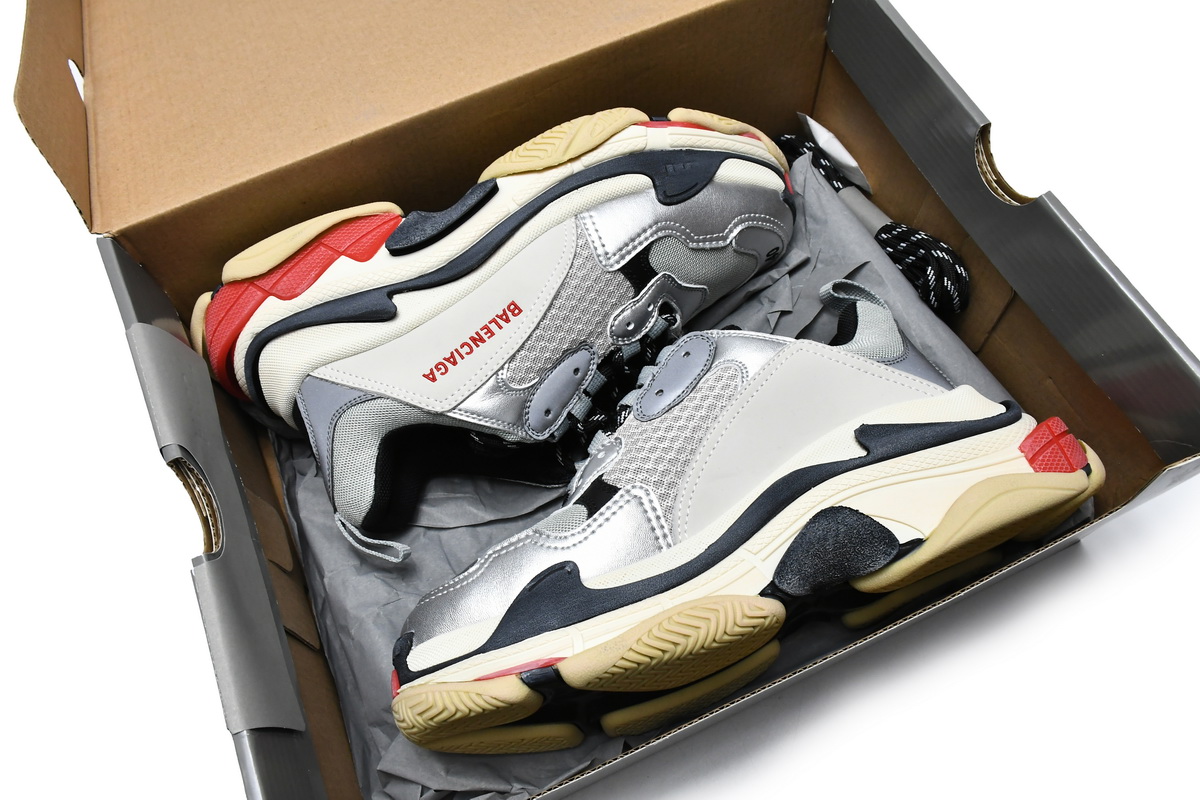  Perfectkicks Balenciaga Triple S Silver Red , 512175 W0903 1081