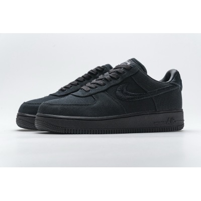 PK Air Force 1 Low Stussy Black,CZ9084-001 01