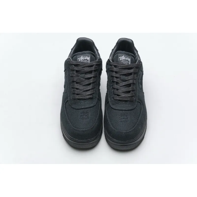 PK Air Force 1 Low Stussy Black,CZ9084-001