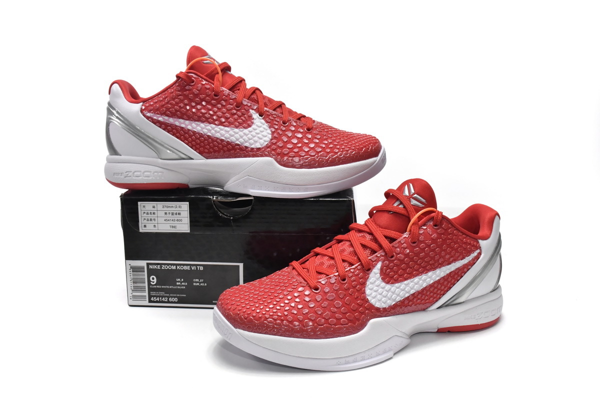 PK Zoom Kobe VI TB Red, 454142-600 