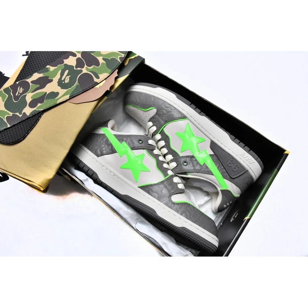 PK Bape Sk8 Sta Low Grey Green, 1G70-109-0021