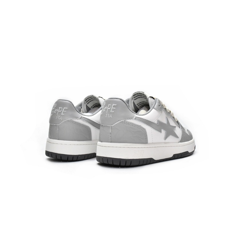 PK A Bathing Ape Bape Sk8 Sta Light Grey Cream, 001FWG701033X
