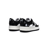 PK A Bathing Ape Bape Sk8 Sta Low White Black, 1G70-109-0001