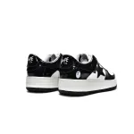 PK A Bathing Ape Bape Sk8 Sta Low White Black, 1G70-109-0001