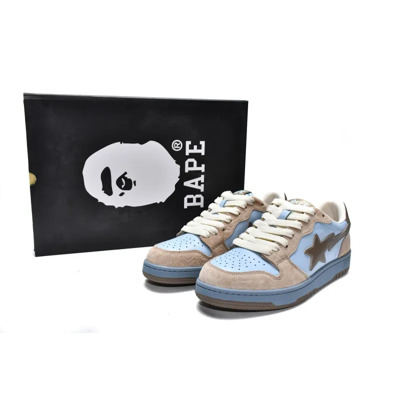 PK A Bathing Ape Bape Sk8 Sta Low Light Blue, 1G70-109-0013