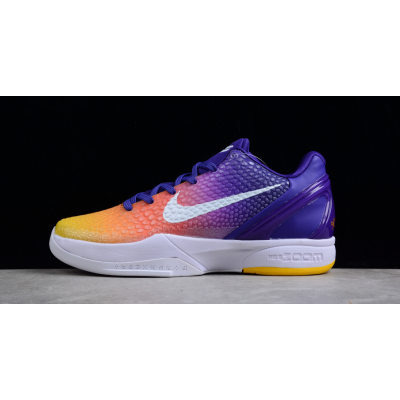 PK Kobe 6 Protro Purple Yellow White, 555035-302 01