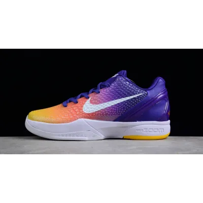 PK Kobe 6 Protro Purple Yellow White, 555035-302 01