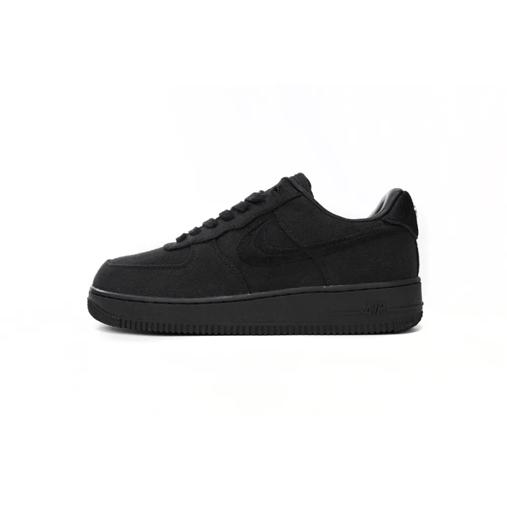 H12 Stussy x Nike Air Force 1 Low Black,CZ9084-001 