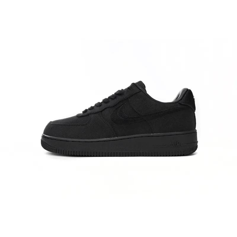 H12 Stussy x Nike Air Force 1 Low Black,CZ9084-001 