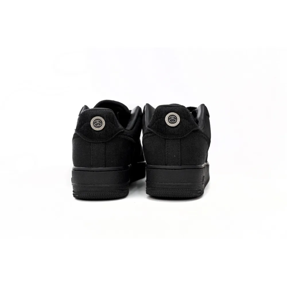 H12 Stussy x Nike Air Force 1 Low Black,CZ9084-001 