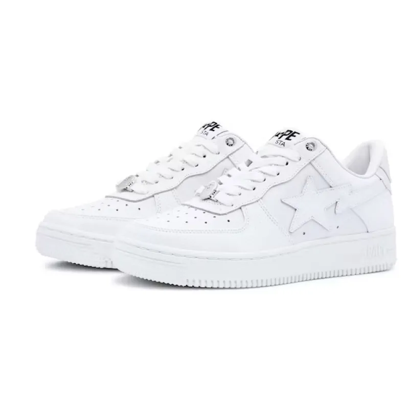 PK A Bathing Ape Bape Sta Triple White,1J30-191-013