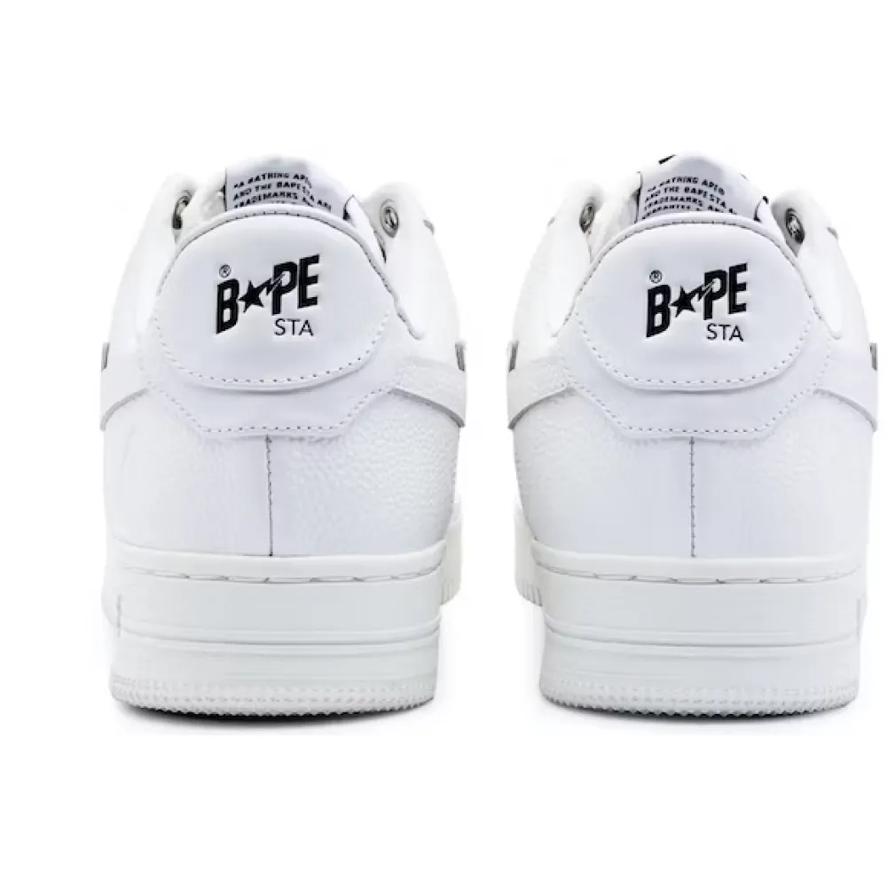 PK A Bathing Ape Bape Sta Triple White,1J30-191-013