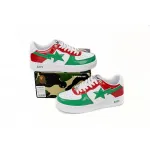 H12 A Bathing Ape Bape Sta Low Red, white, and Green,1180-191-004