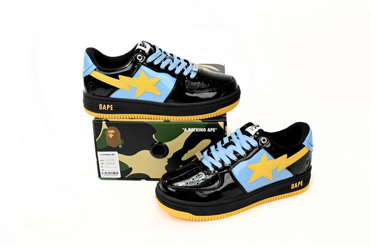H12 A Bathing Ape Bape Sta Low Black Green Mirror Surface, 1H20 190 046