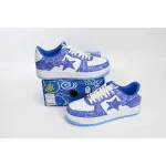 H12  A Bathing Ape Bape Sta Low Black Blue Color Spray Painting,1H73 191 913 