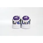 H12  A Bathing Ape Bape Sta Low White Purple Color Spray,1J22 291 004