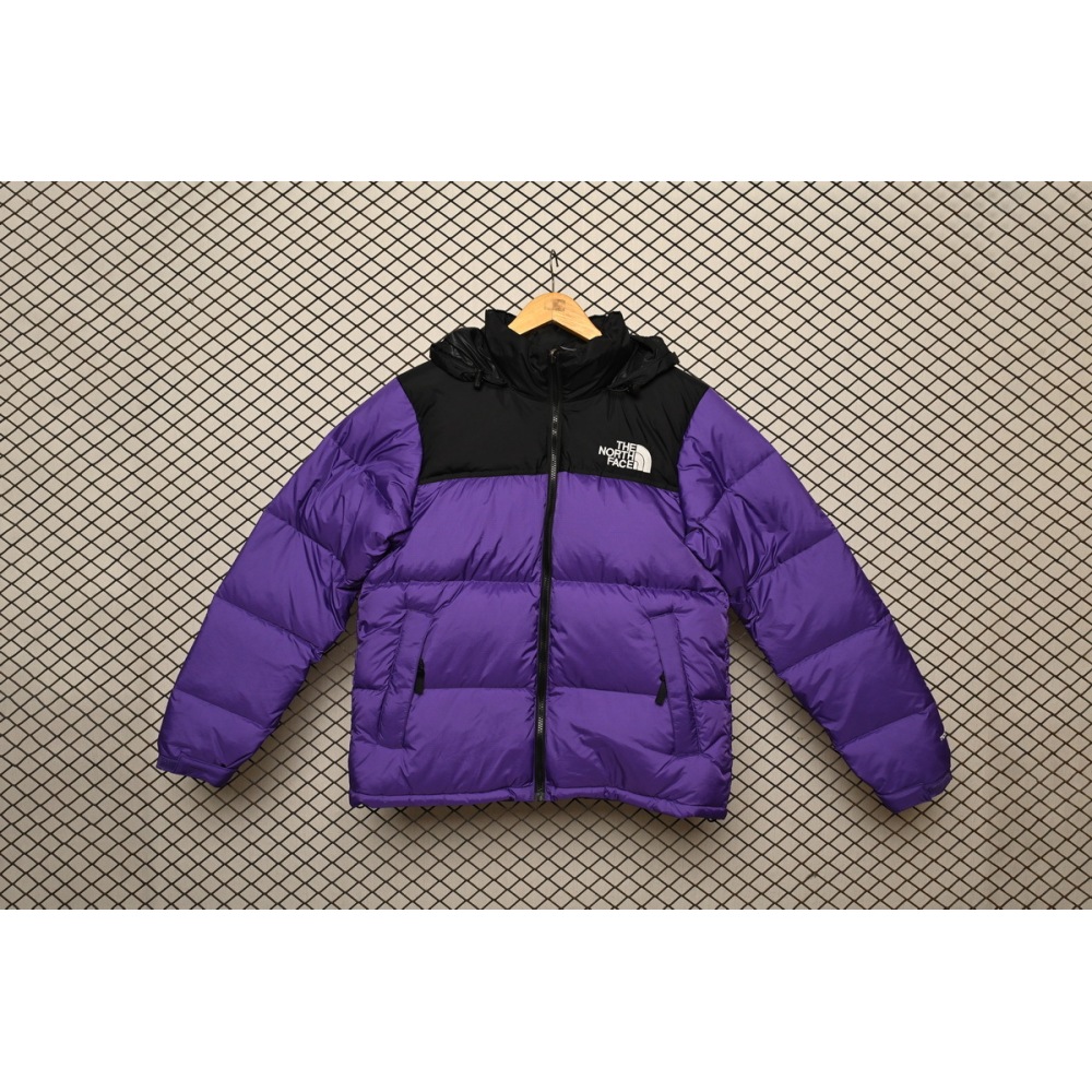 PK TheNorthFace Splicing White And Pur Ple