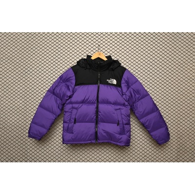 PK TheNorthFace Splicing White And Pur Ple 01