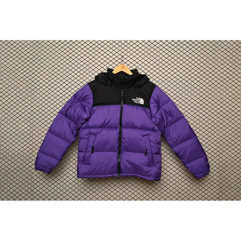 PK TheNorthFace Splicing White And Pur Ple
