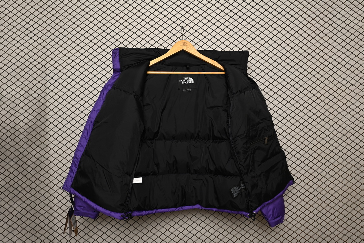 PK TheNorthFace Splicing White And Pur Ple