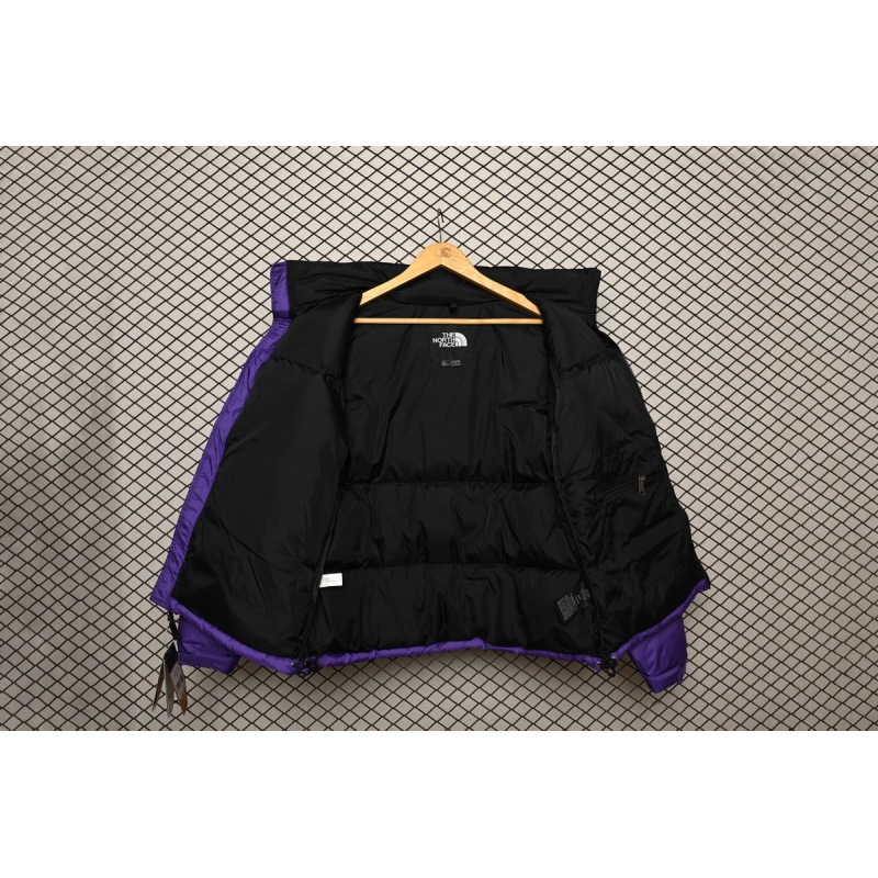 PK TheNorthFace Splicing White And Pur Ple
