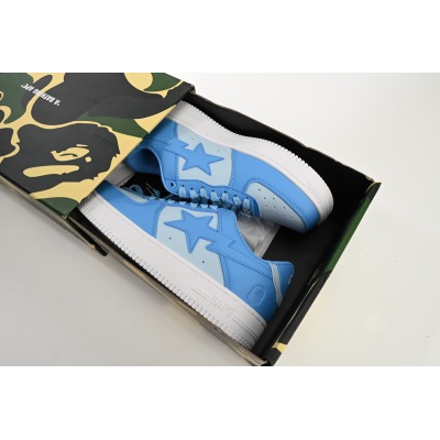 H12  A Bathing Ape Bape Sta Low All Sky Blue, OZXSHM-191-006K 02