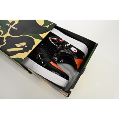 H12  A Bathing Ape Bape Sta Low Orange Shark, 1H30-191-005 02