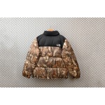 PK TheNorthFace Splicing White And Maple Leaf